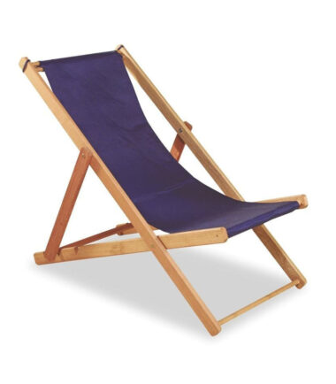 Chaise de Plage et Camping Pliable en Bois Rouge