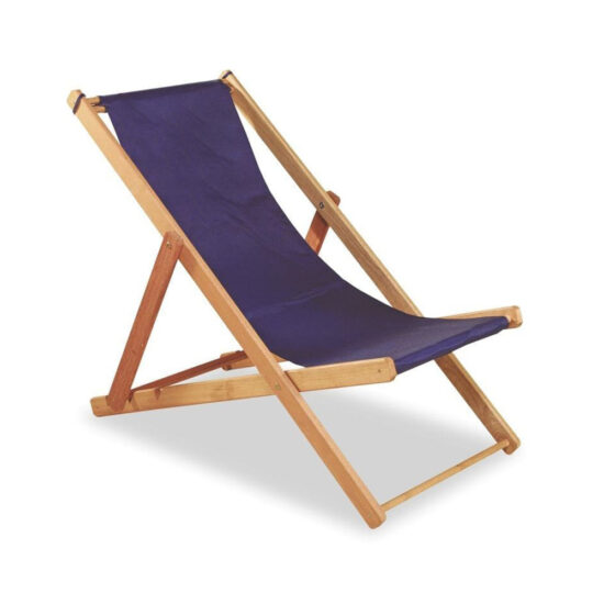 Chaise de Plage et Camping Pliable en Bois Rouge