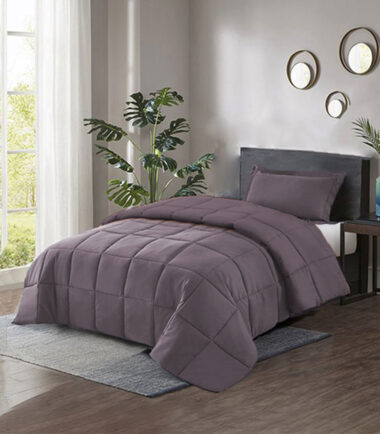 Couette 1 Place Gris