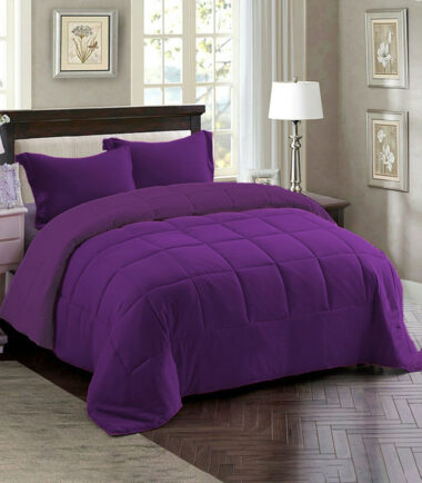 Couette 2 Places Mauve