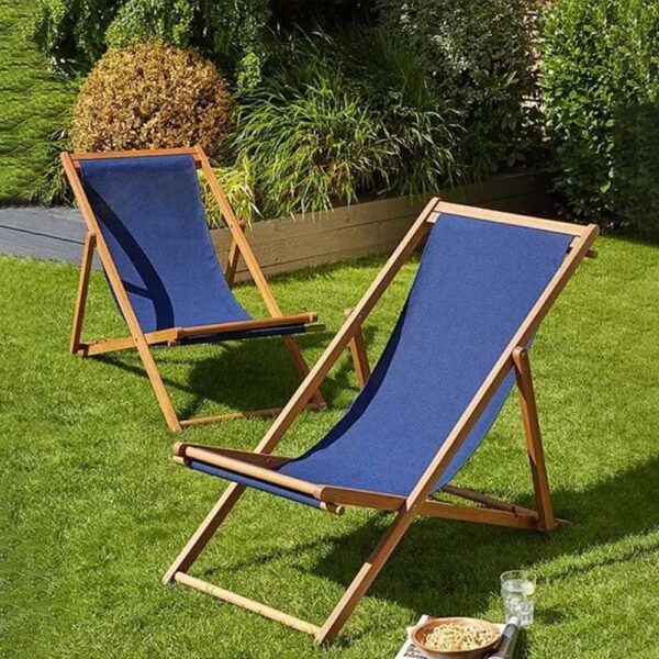 Chaise de Plage et Camping Pliable en Bois Rouge