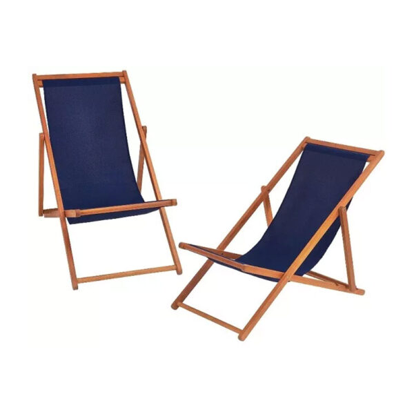 Chaise de Plage et Camping Pliable en Bois Rouge